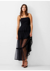 Whisper Strappy Dress With Tulle