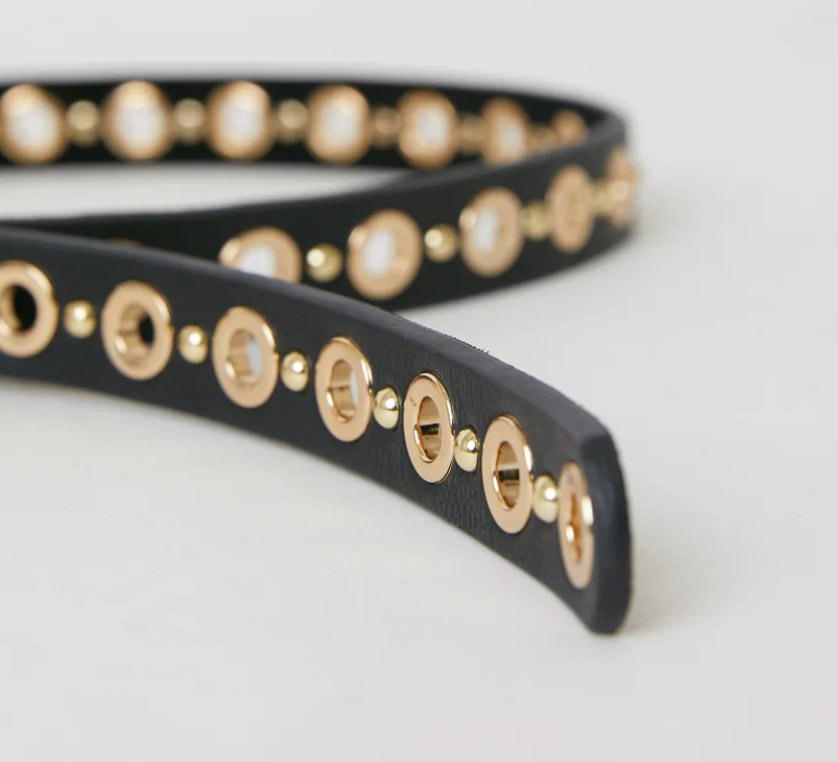 Londyn Belt - Black/Gold