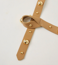 Tilly Moto Belt - Vacchetta Gold