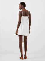 Florida Strappy Flared Dress - White