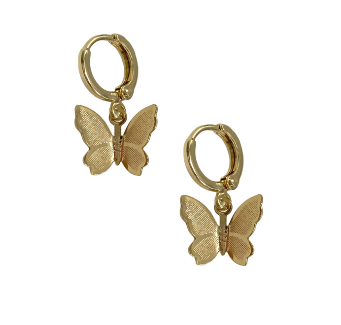 Butterfly Huggie Earring