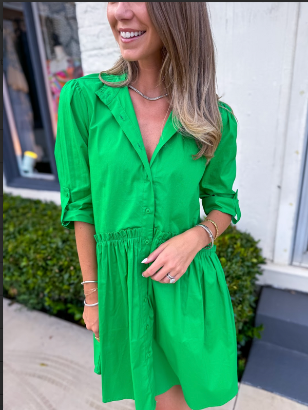 Cammie Dress-Green