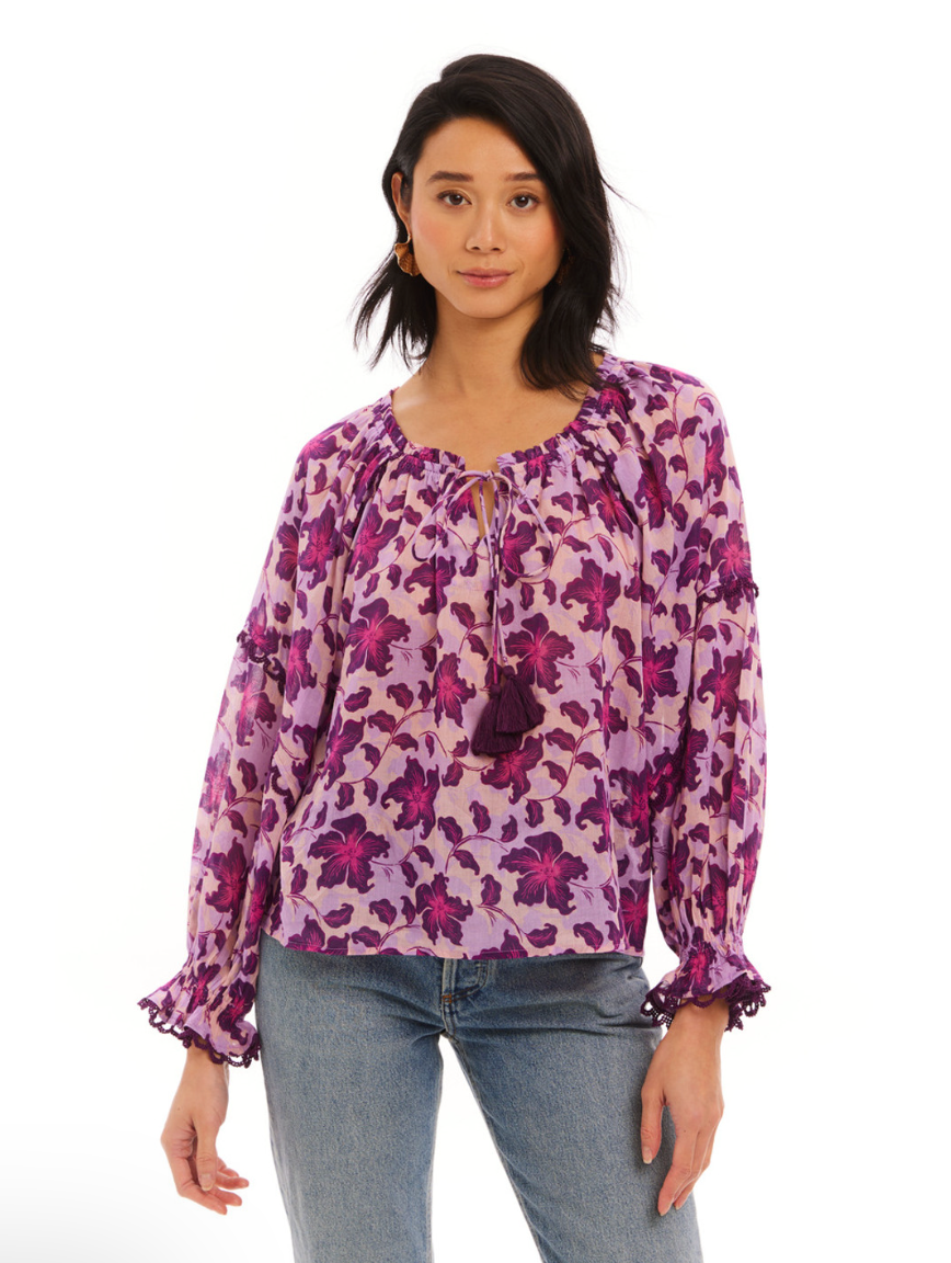 Tinsley Top - Pink Lily