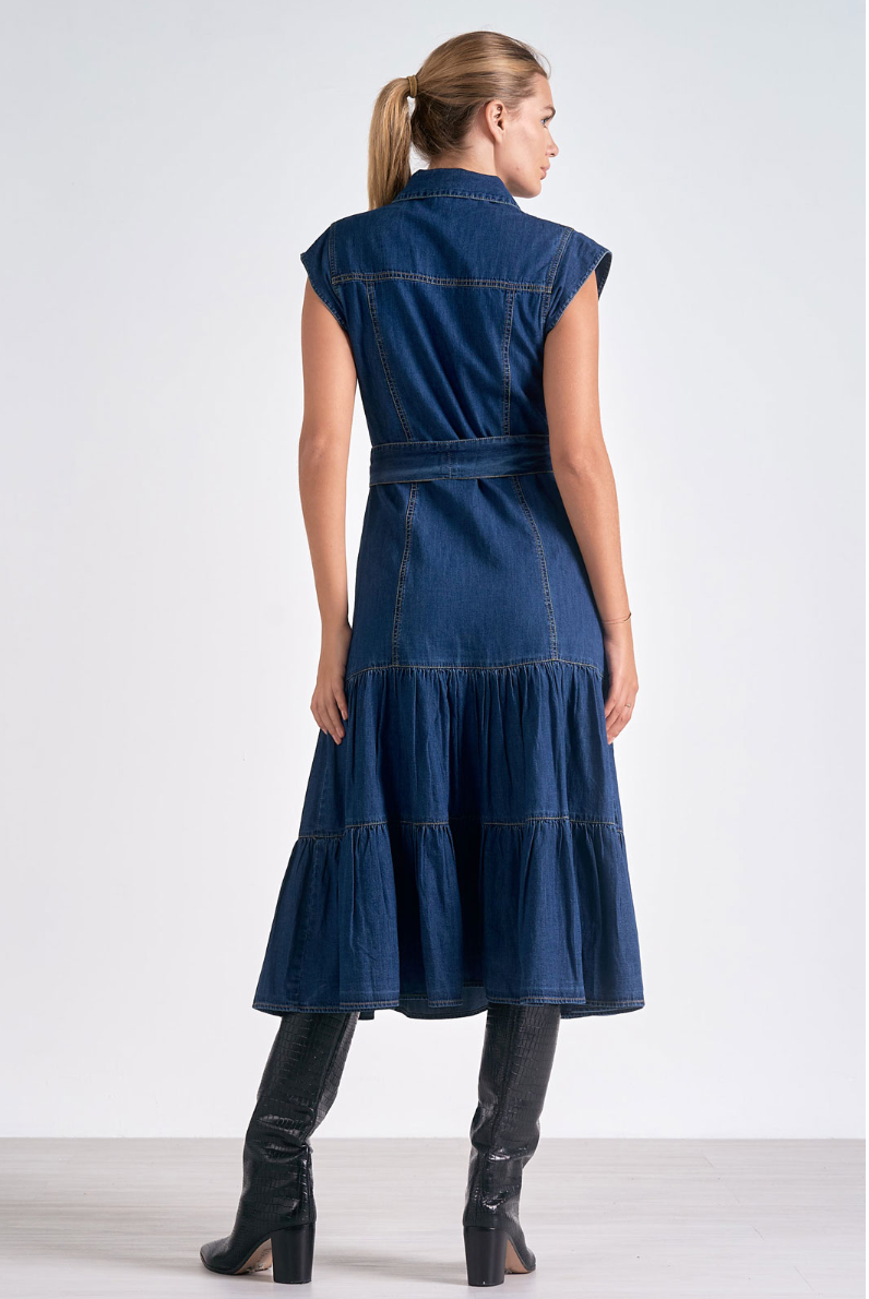 Deep Blue Sea Midi Dress