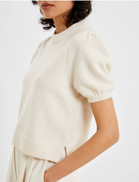 Vhari Short Sleeve Sweater - Cream