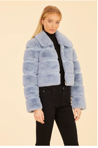 Blue Mist Fur Jacket