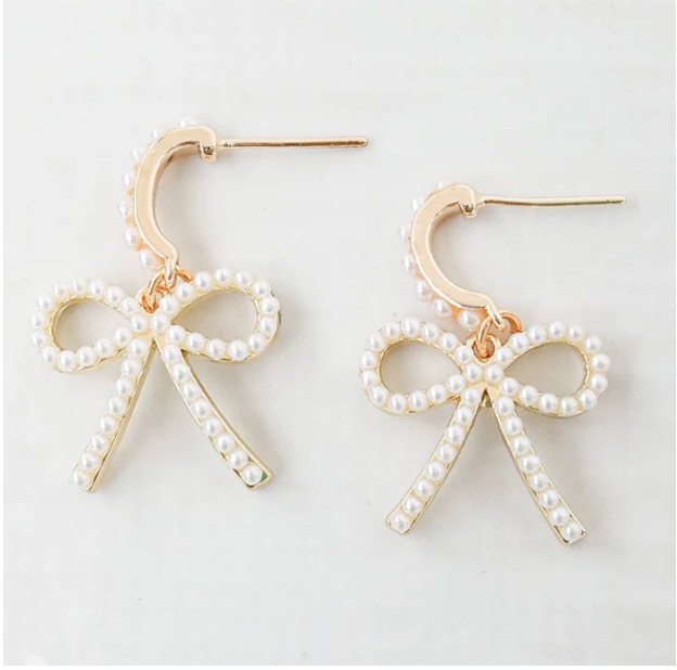 Pearl Bow Earring