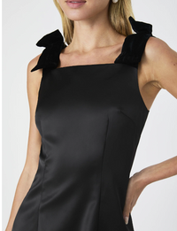 Carey Square Neck Dress-Black