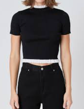 Frill Factor Top-Black