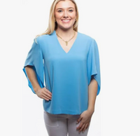 Nina Top - Provence Blue