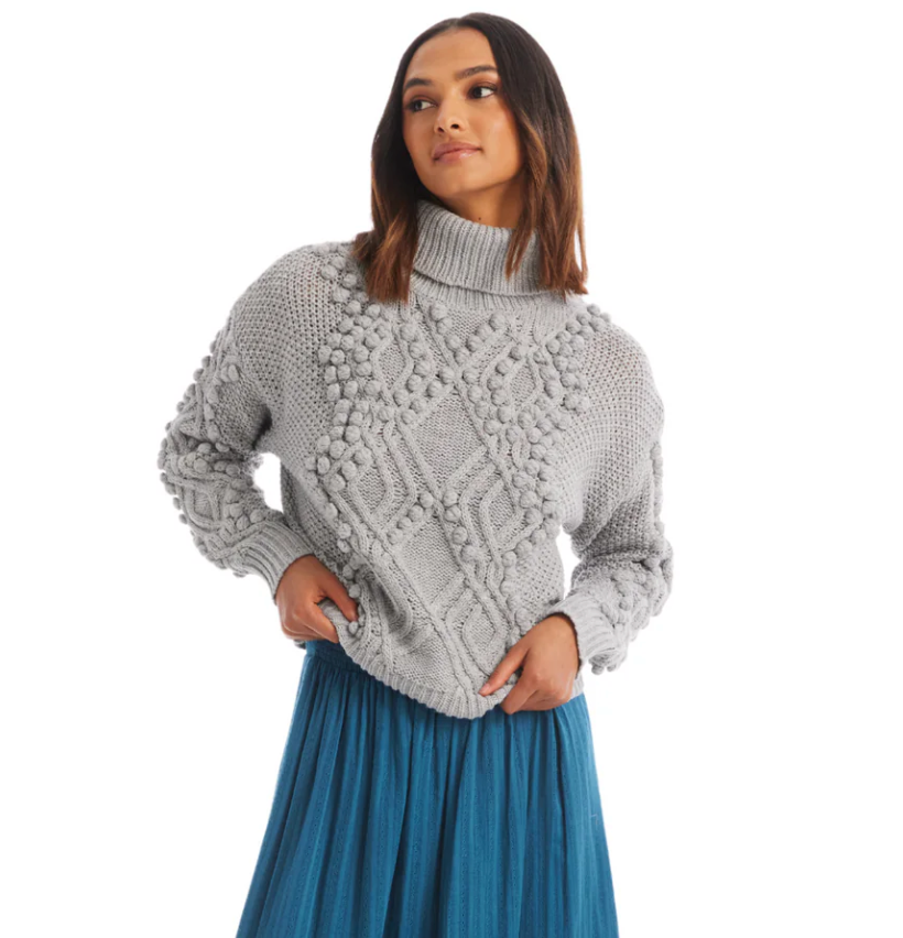 Daphne Sweater-Heather Grey