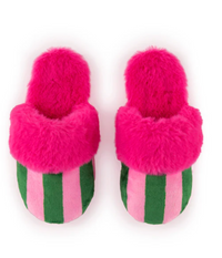 Felicity Stripe Slippers-Pink