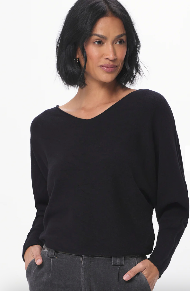 Leena Batwing Sweater-Black