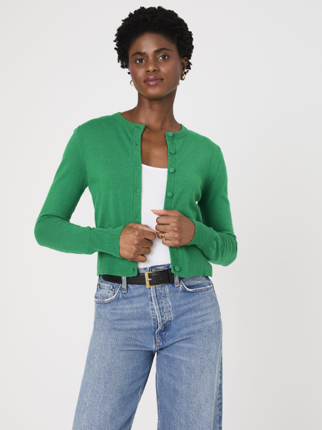 Cosysoft Slim Cardigan-Green