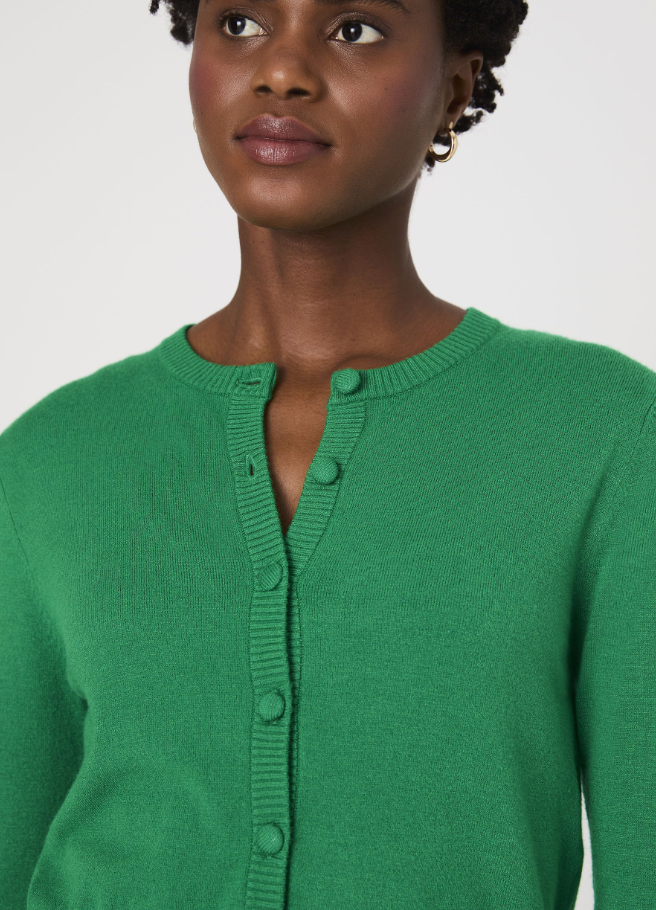 Cosysoft Slim Cardigan-Green