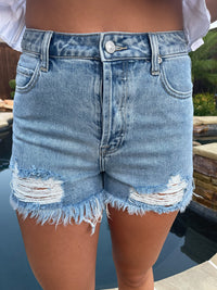 Destroyed Denim Shorts