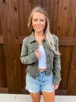 Hazy Jade Denim Jacket