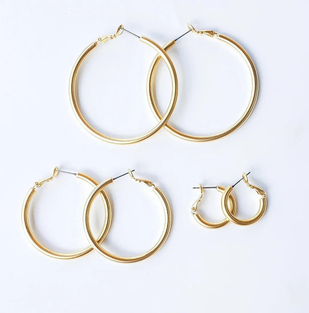 Large Gold Hoop Earring