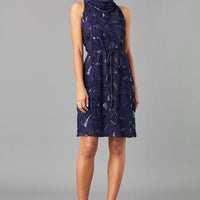 Navy Ribbon Dress