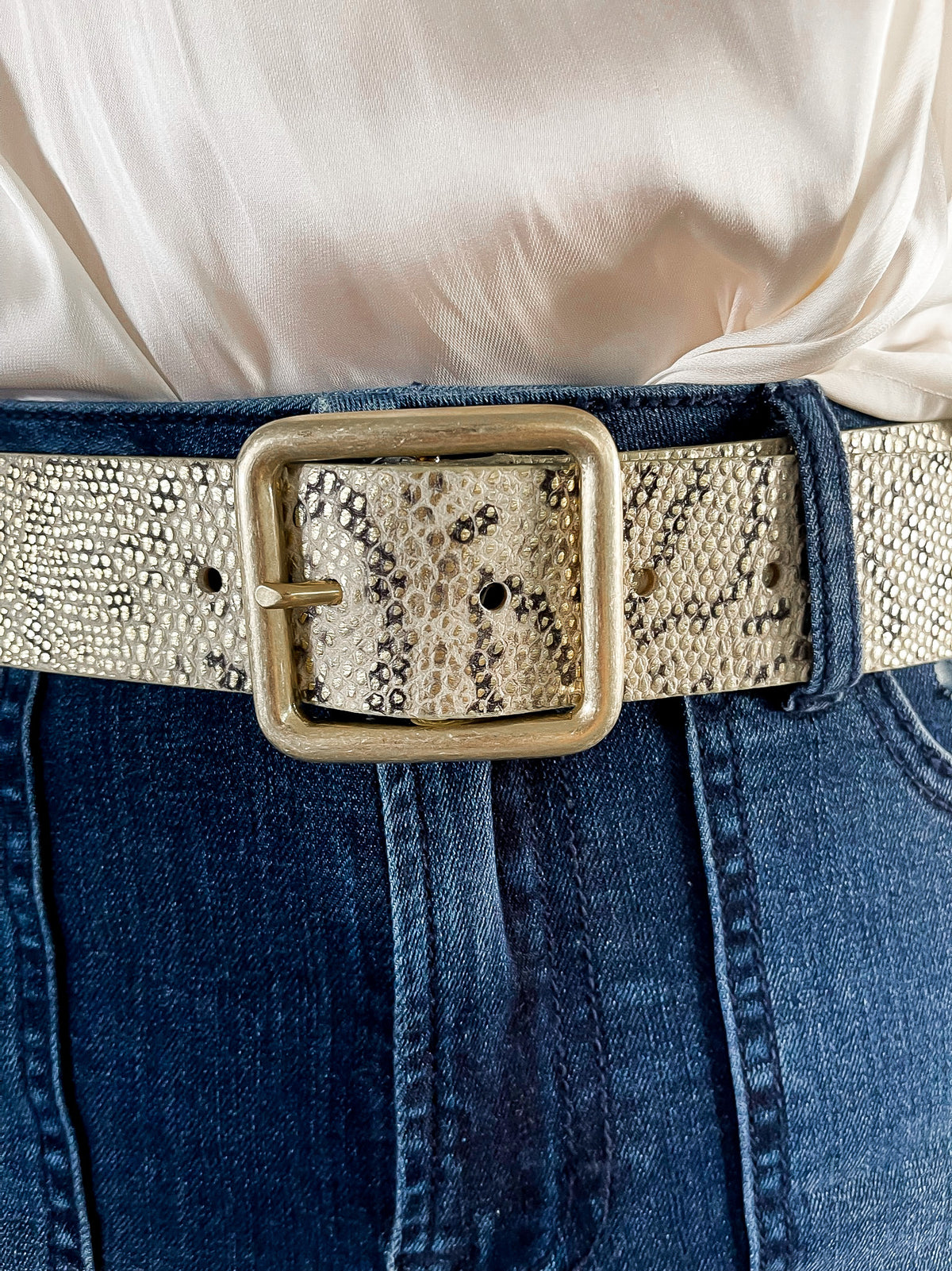 Ivory Snake Belt