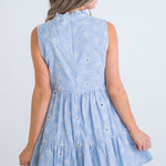 Embroidery Tiered Dress