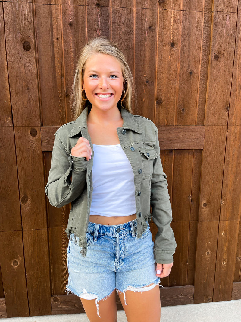 Hazy Jade Denim Jacket