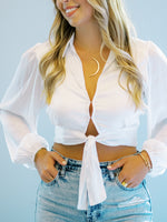 Knotted Up Top-White