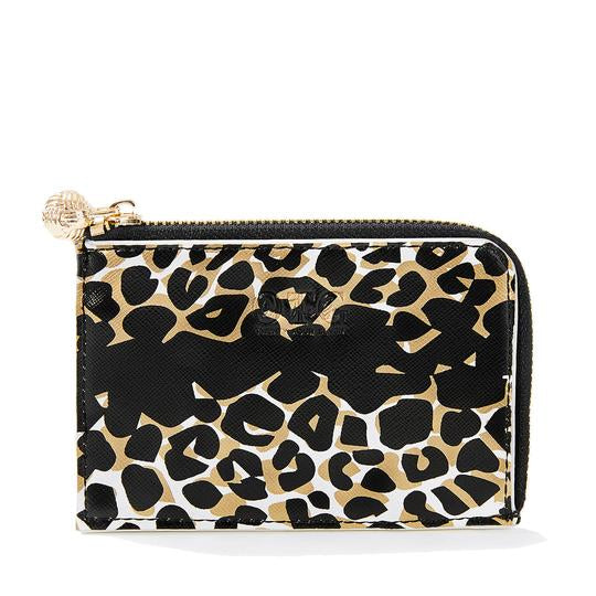 Card Case - Kahki Leopard