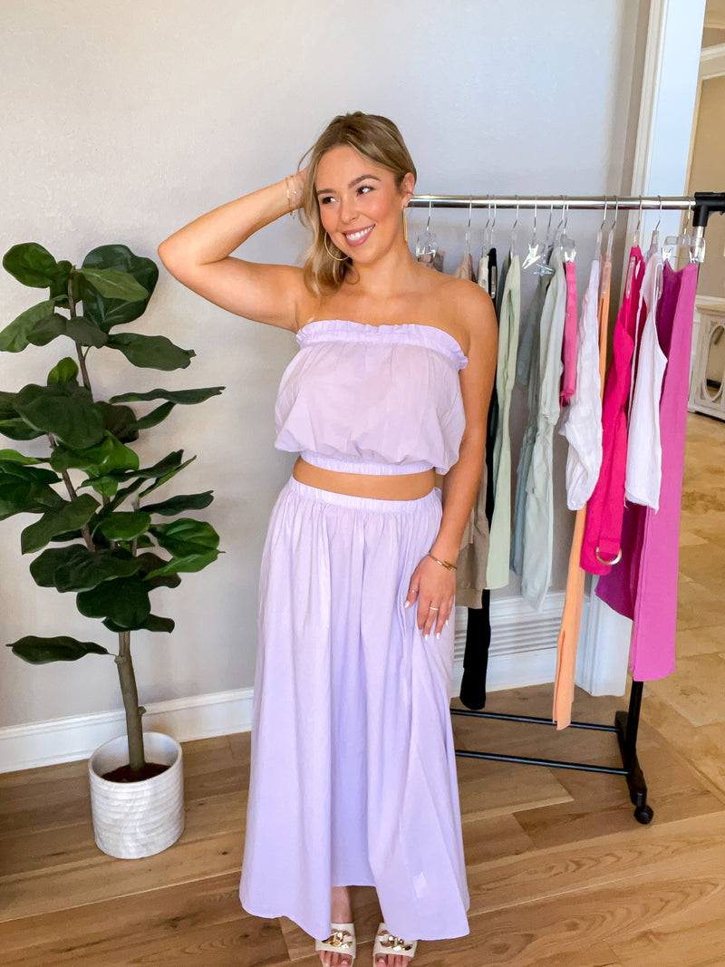 Now or Never Tube Top - Frosted Plum