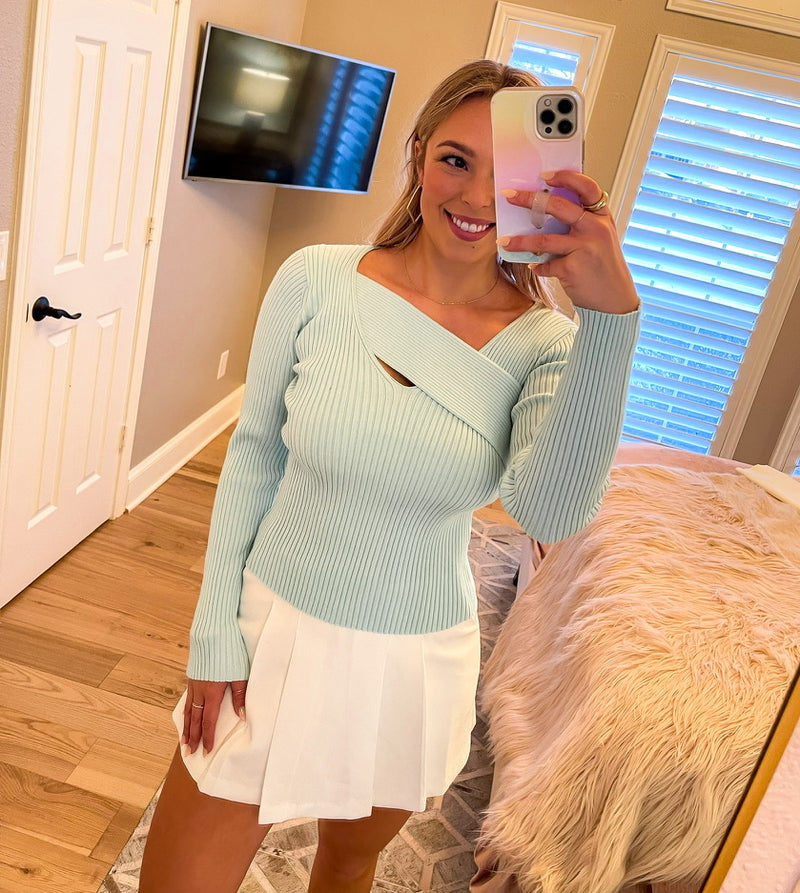 If The Wrap Fits Sweater - Mint