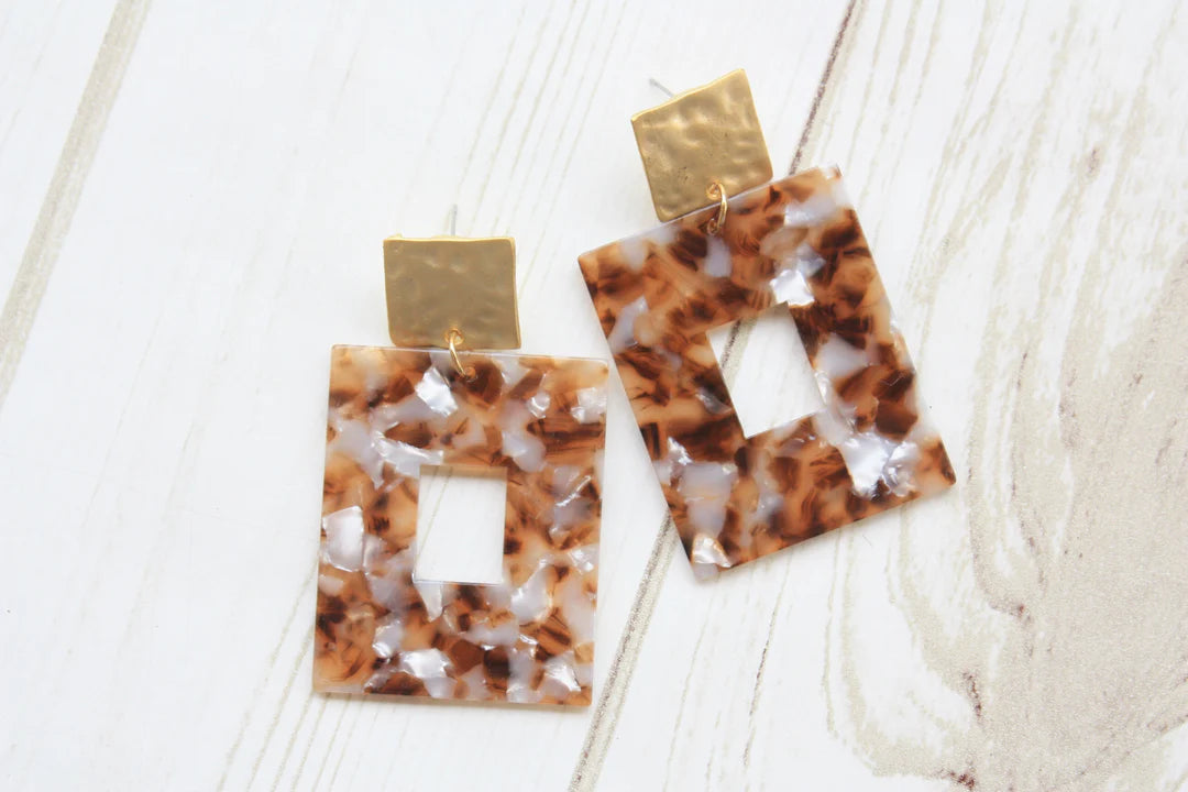 Square Acrylic Earring