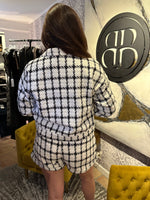 Checkered Tweed Jacket