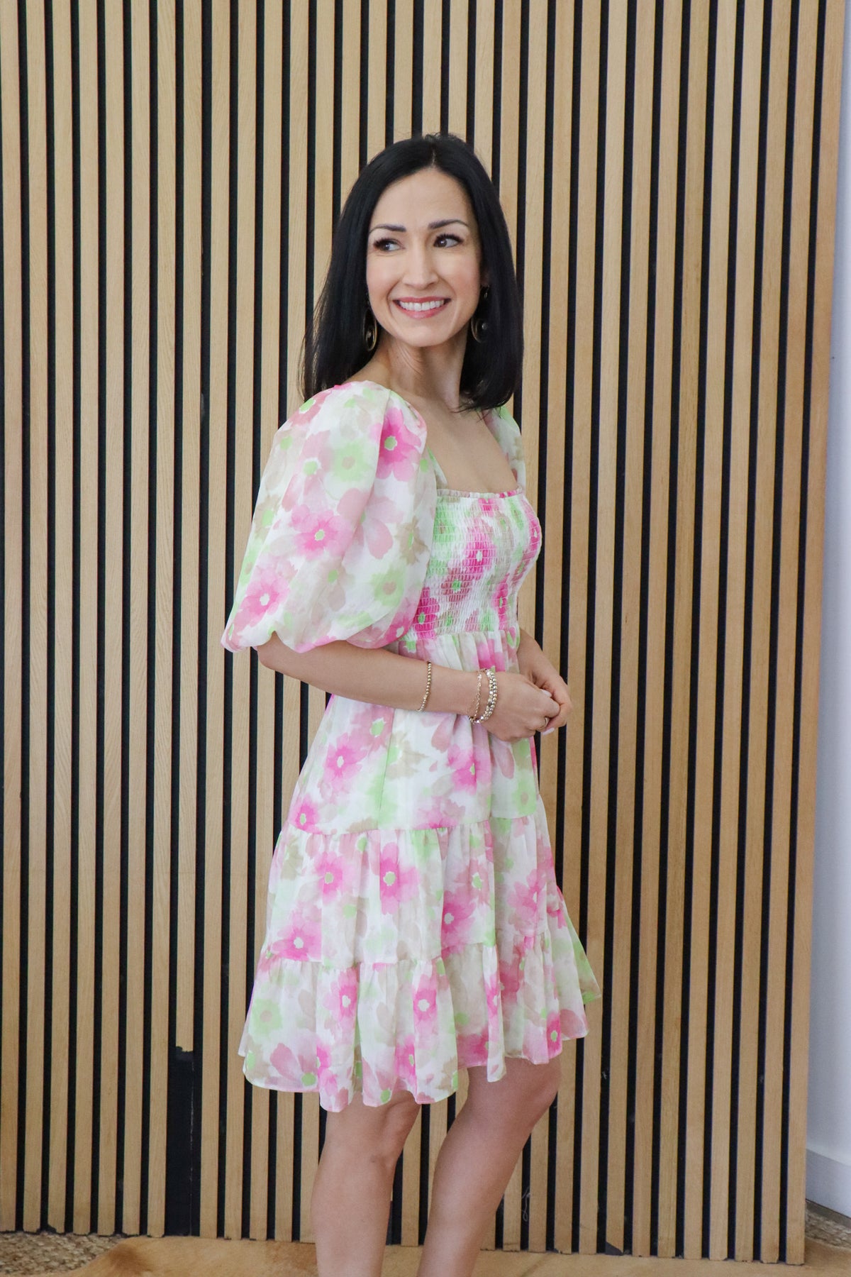 Watermelon Floral Dress