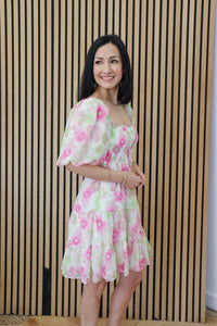 Watermelon Floral Dress