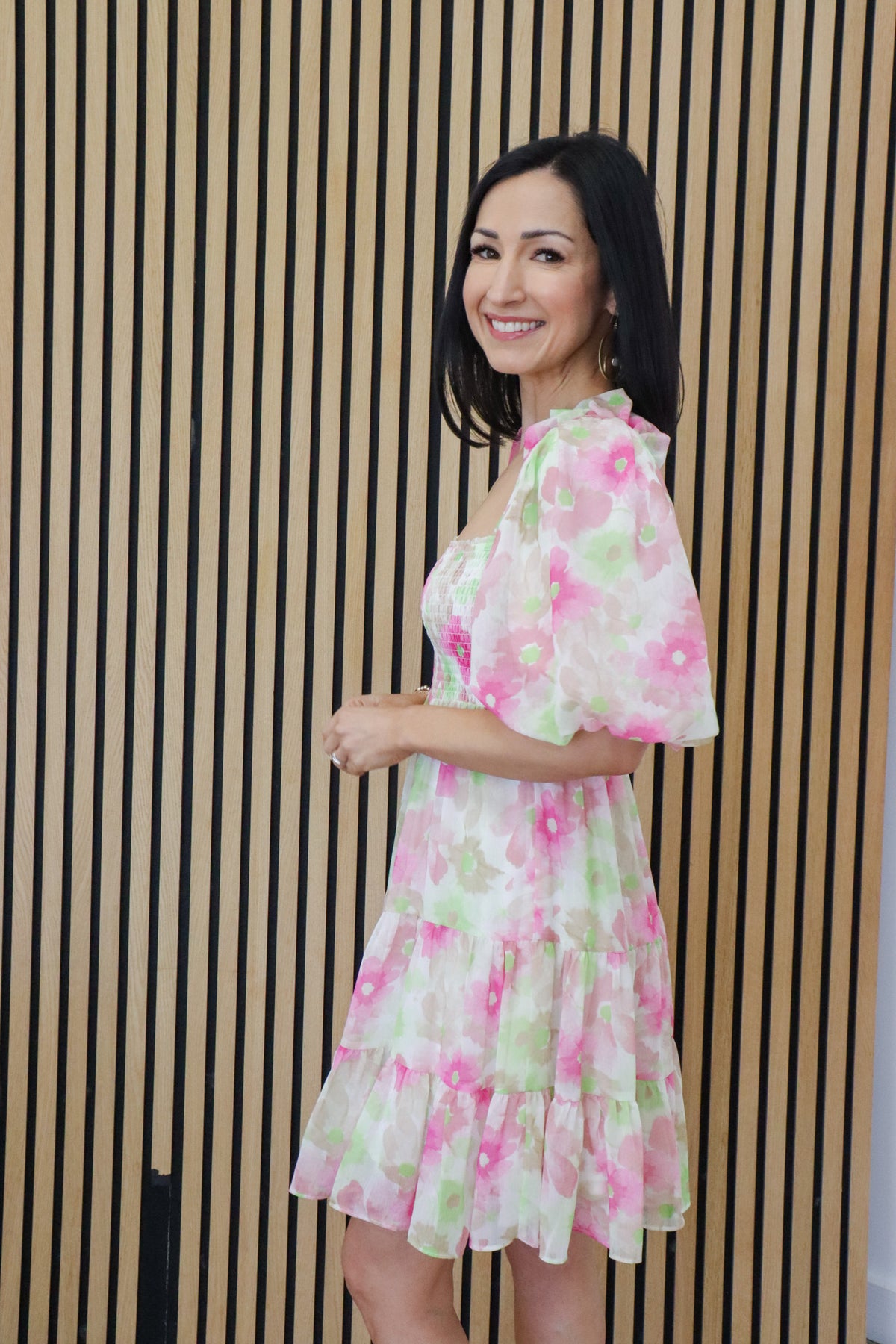 Watermelon Floral Dress