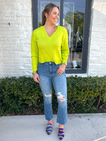 Sunny Lime Knit Top