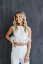 Birds Of A Feather Top - White