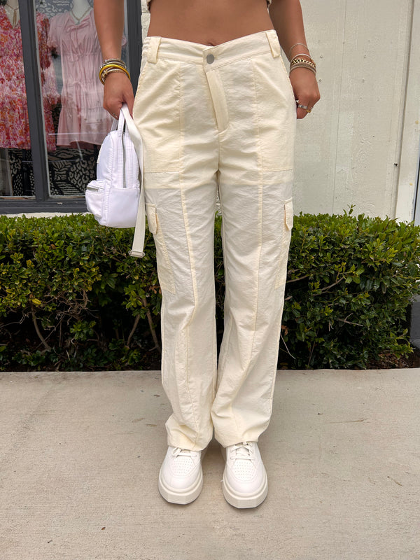 Cream Cargo Pant