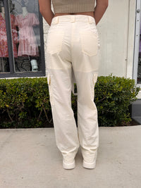 Cream Cargo Pant