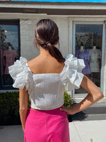 Ruffle Of Love Top - Off White