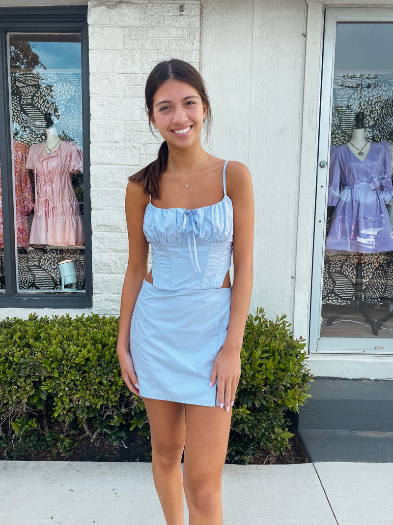 Those Baby Blues Corset Dress