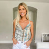 Blue Paisley Cami