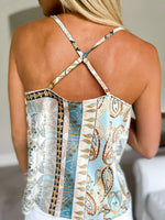 Blue Paisley Cami
