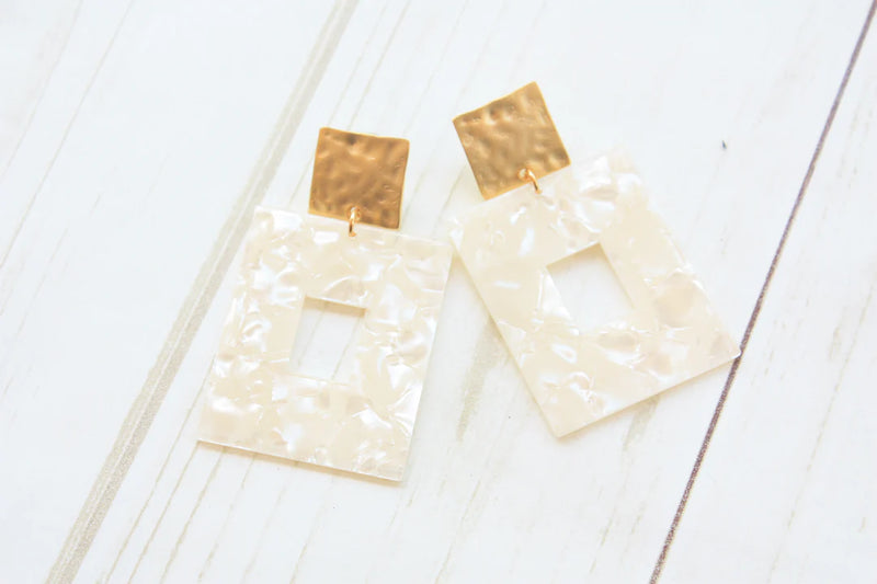 Square Acrylic Earring