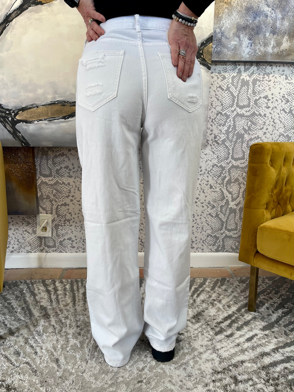 The Logan Jean - White Denim