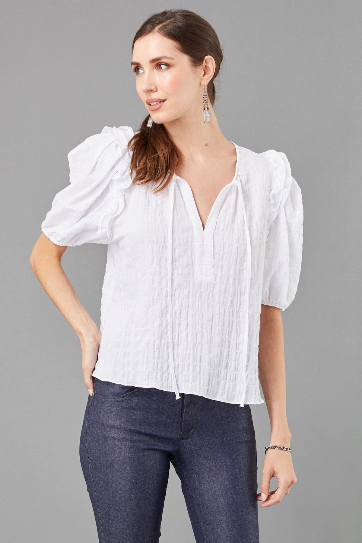 Ruffle Sleeve Top