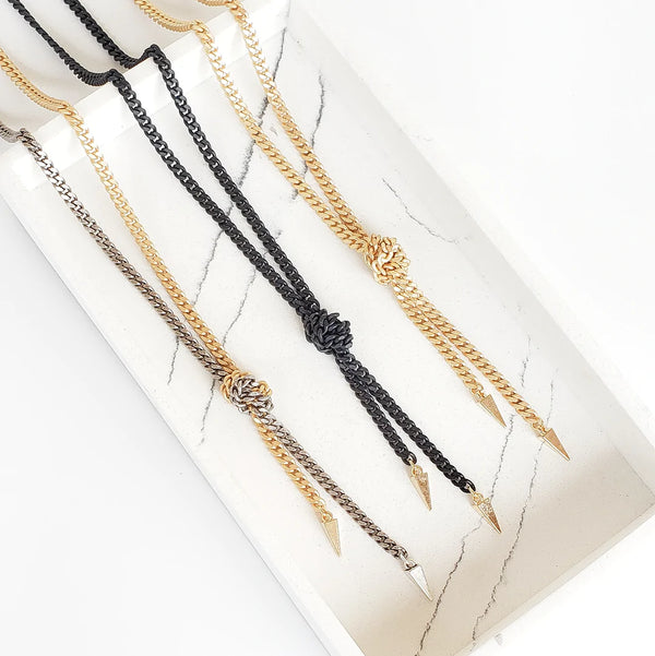 Knotted Necklace - Gold