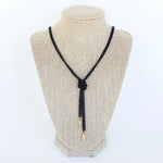 Knotted Necklace - Black