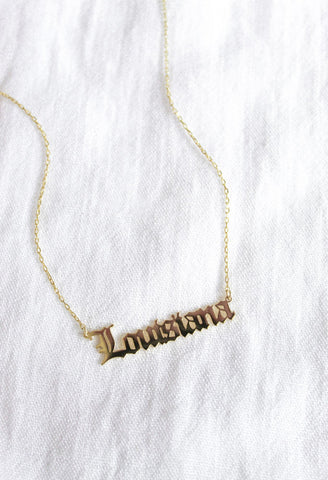 State Of Mind Necklace - Louisiana