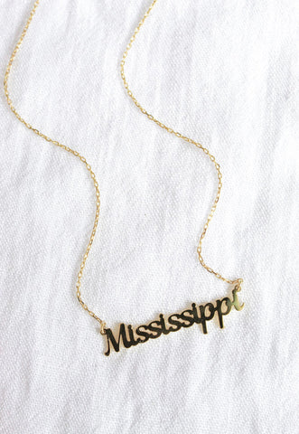 State Of Mind Necklace - Mississippi